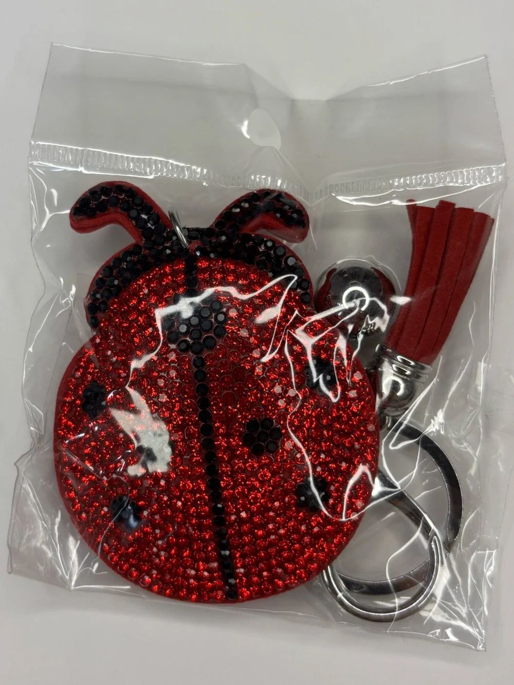 Ladybug  Keychain with Tassel